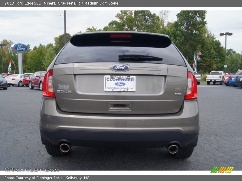 Mineral Gray Metallic / Medium Light Stone 2013 Ford Edge SEL