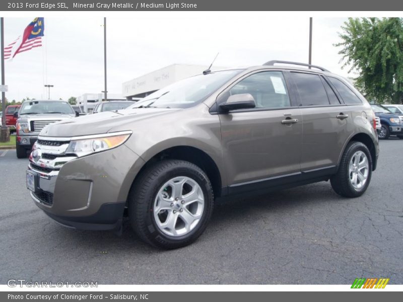 Mineral Gray Metallic / Medium Light Stone 2013 Ford Edge SEL