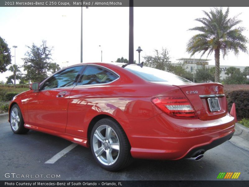 Mars Red / Almond/Mocha 2013 Mercedes-Benz C 250 Coupe