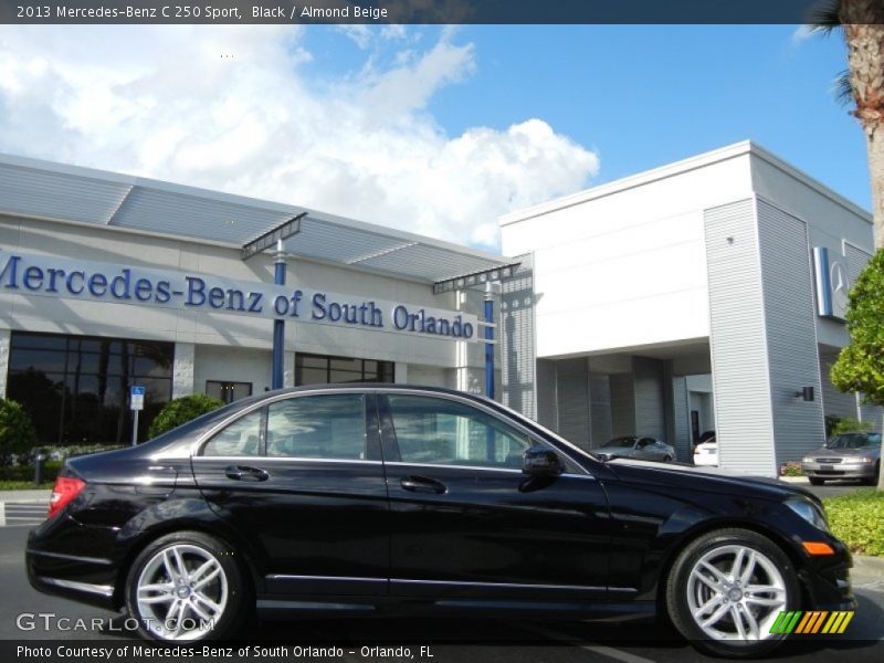 Black / Almond Beige 2013 Mercedes-Benz C 250 Sport