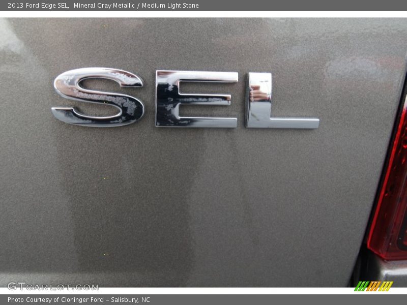 Mineral Gray Metallic / Medium Light Stone 2013 Ford Edge SEL