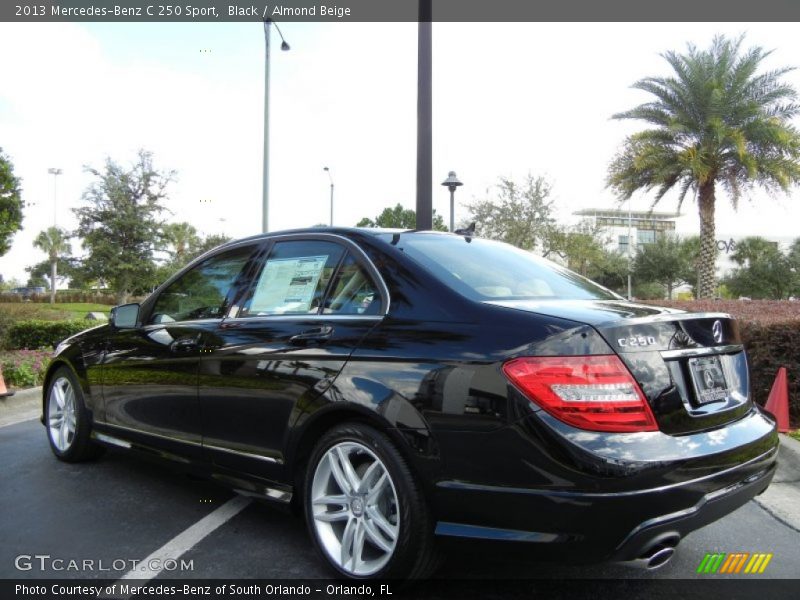 Black / Almond Beige 2013 Mercedes-Benz C 250 Sport