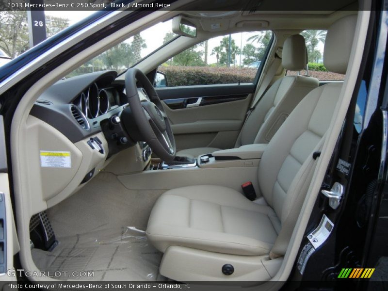 Black / Almond Beige 2013 Mercedes-Benz C 250 Sport