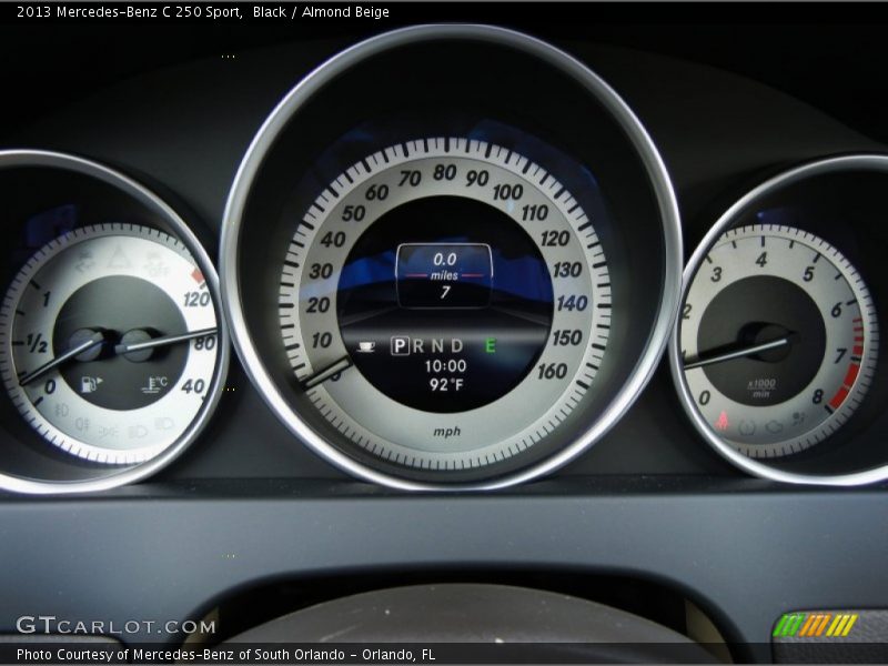 Black / Almond Beige 2013 Mercedes-Benz C 250 Sport