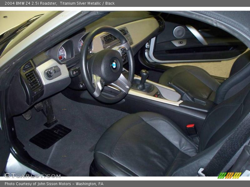 Titanium Silver Metallic / Black 2004 BMW Z4 2.5i Roadster
