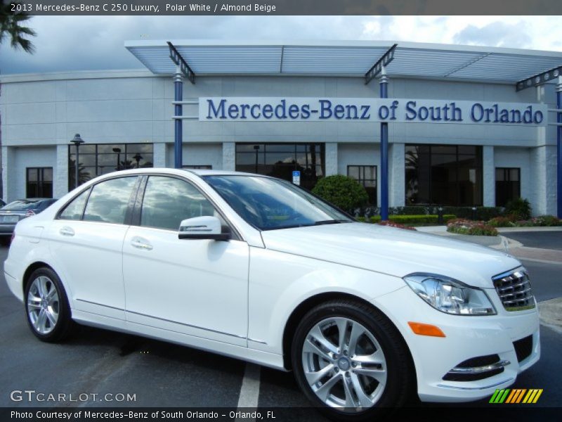 Polar White / Almond Beige 2013 Mercedes-Benz C 250 Luxury