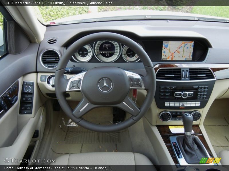 Polar White / Almond Beige 2013 Mercedes-Benz C 250 Luxury