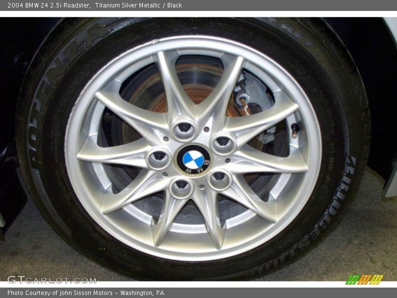 Titanium Silver Metallic / Black 2004 BMW Z4 2.5i Roadster