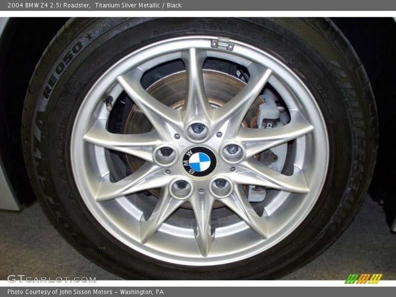 Titanium Silver Metallic / Black 2004 BMW Z4 2.5i Roadster