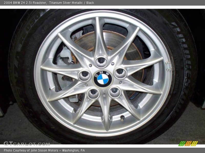 Titanium Silver Metallic / Black 2004 BMW Z4 2.5i Roadster