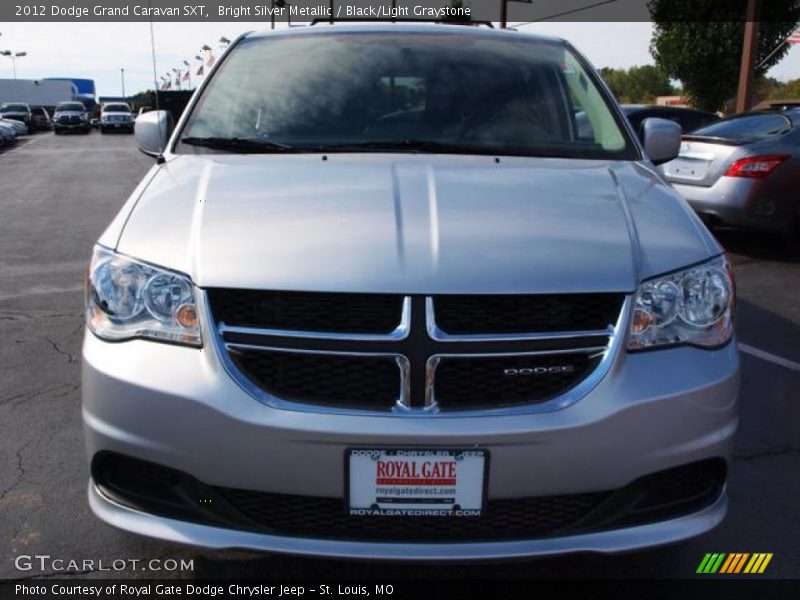 Bright Silver Metallic / Black/Light Graystone 2012 Dodge Grand Caravan SXT