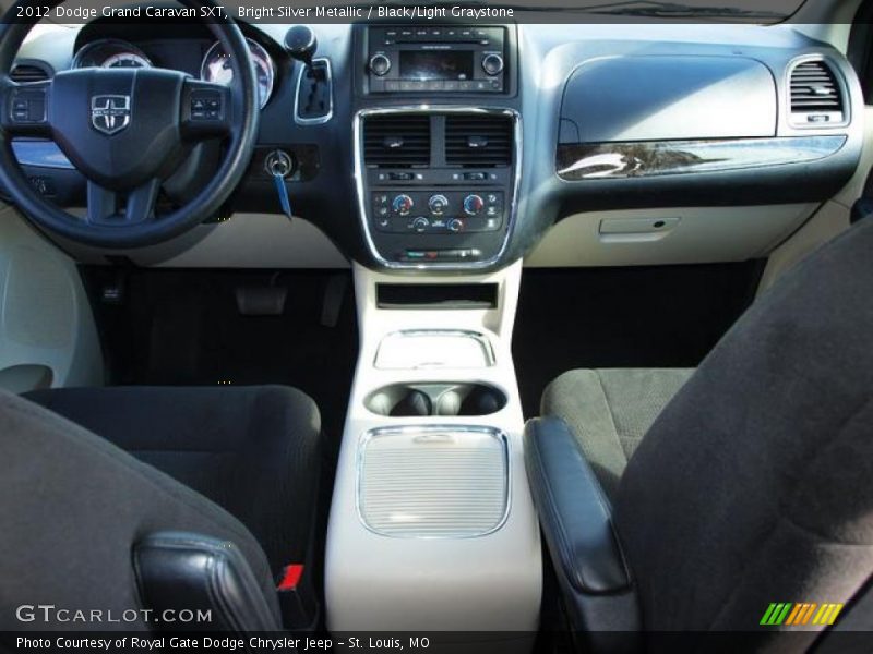 Bright Silver Metallic / Black/Light Graystone 2012 Dodge Grand Caravan SXT