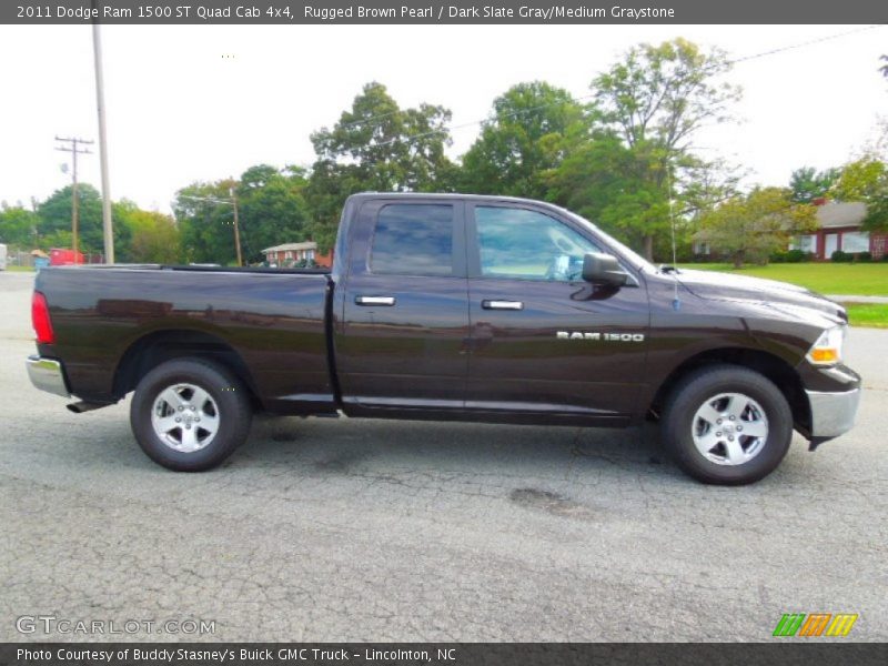 Rugged Brown Pearl / Dark Slate Gray/Medium Graystone 2011 Dodge Ram 1500 ST Quad Cab 4x4