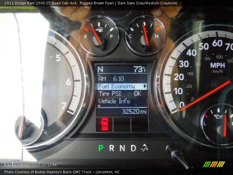 Rugged Brown Pearl / Dark Slate Gray/Medium Graystone 2011 Dodge Ram 1500 ST Quad Cab 4x4