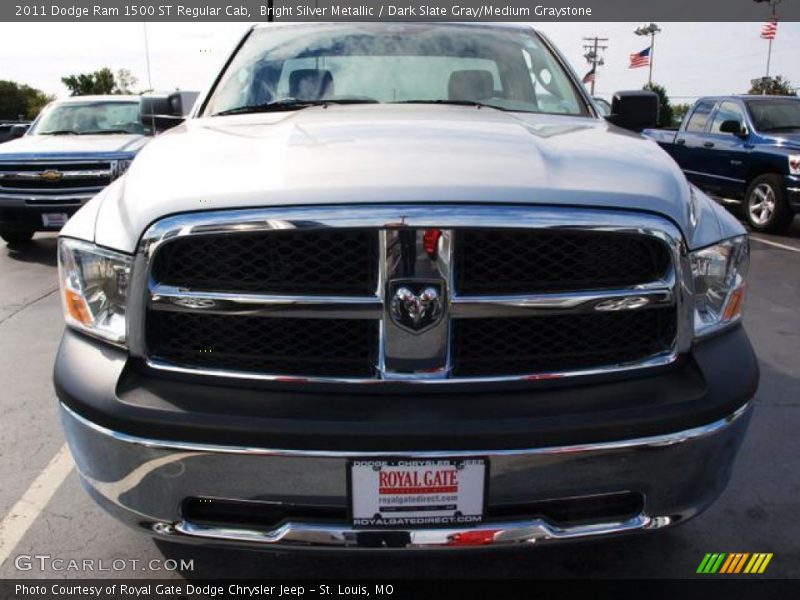 Bright Silver Metallic / Dark Slate Gray/Medium Graystone 2011 Dodge Ram 1500 ST Regular Cab