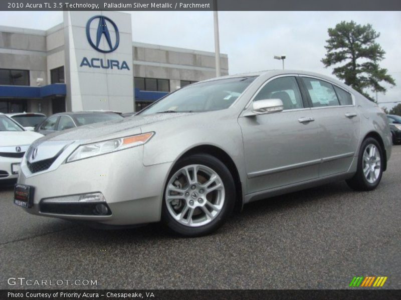 Palladium Silver Metallic / Parchment 2010 Acura TL 3.5 Technology
