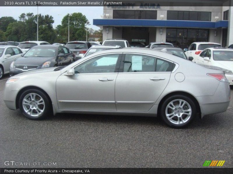 Palladium Silver Metallic / Parchment 2010 Acura TL 3.5 Technology