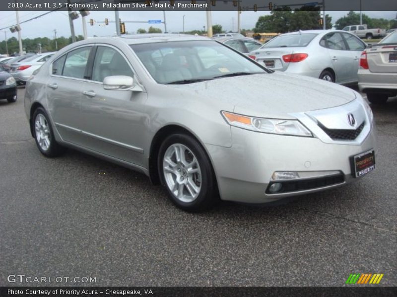 Palladium Silver Metallic / Parchment 2010 Acura TL 3.5 Technology