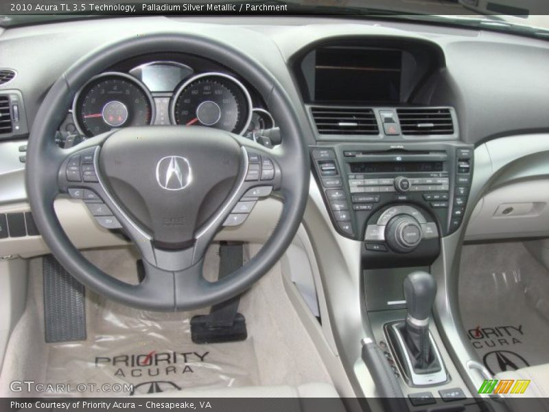 Palladium Silver Metallic / Parchment 2010 Acura TL 3.5 Technology
