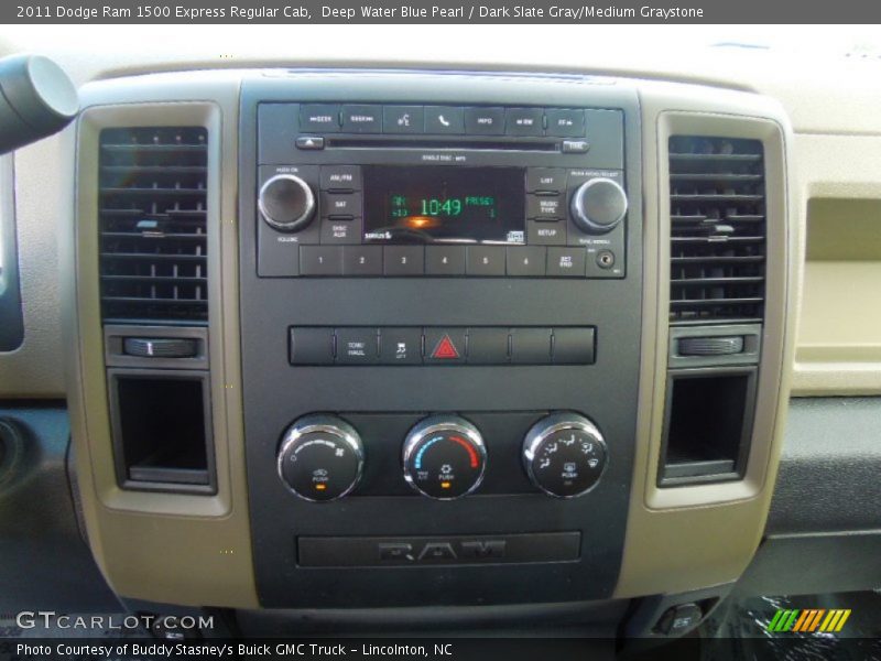 Deep Water Blue Pearl / Dark Slate Gray/Medium Graystone 2011 Dodge Ram 1500 Express Regular Cab