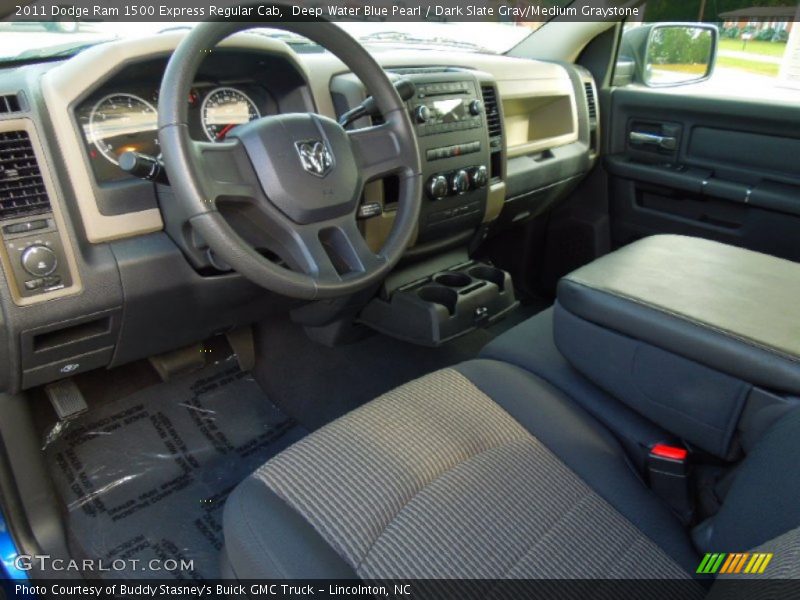 Deep Water Blue Pearl / Dark Slate Gray/Medium Graystone 2011 Dodge Ram 1500 Express Regular Cab