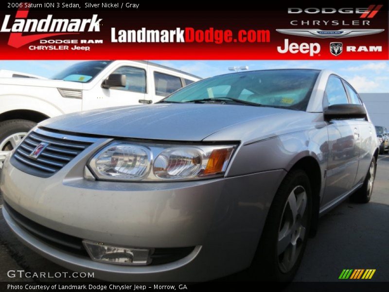Silver Nickel / Gray 2006 Saturn ION 3 Sedan