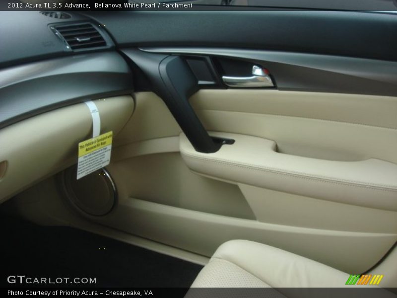 Bellanova White Pearl / Parchment 2012 Acura TL 3.5 Advance