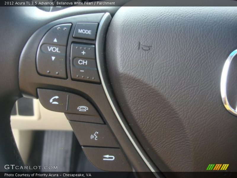 Bellanova White Pearl / Parchment 2012 Acura TL 3.5 Advance