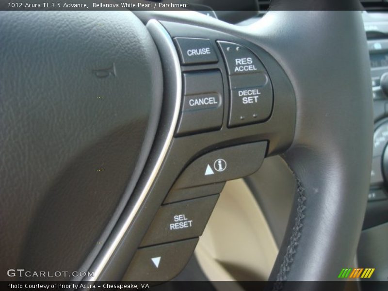 Bellanova White Pearl / Parchment 2012 Acura TL 3.5 Advance