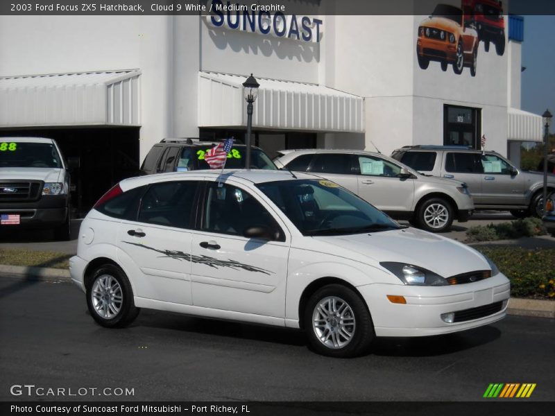 Cloud 9 White / Medium Graphite 2003 Ford Focus ZX5 Hatchback