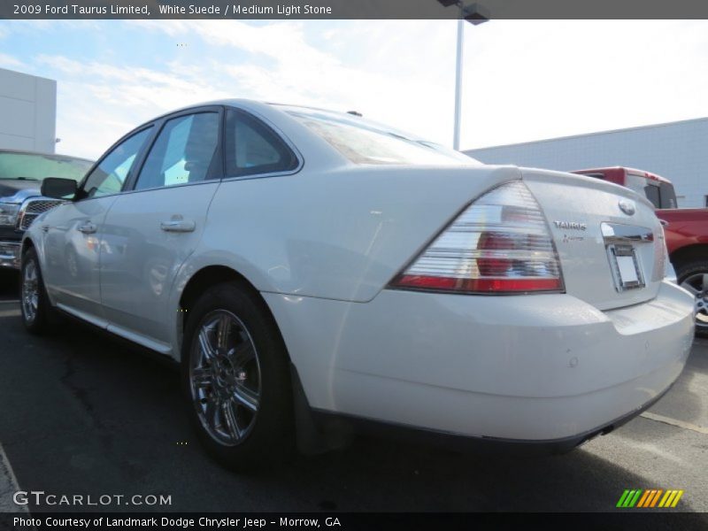 White Suede / Medium Light Stone 2009 Ford Taurus Limited