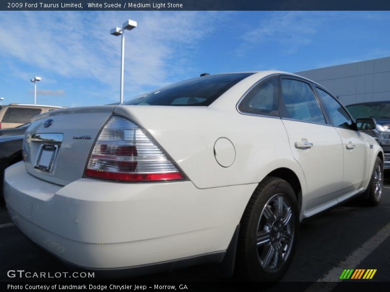 White Suede / Medium Light Stone 2009 Ford Taurus Limited