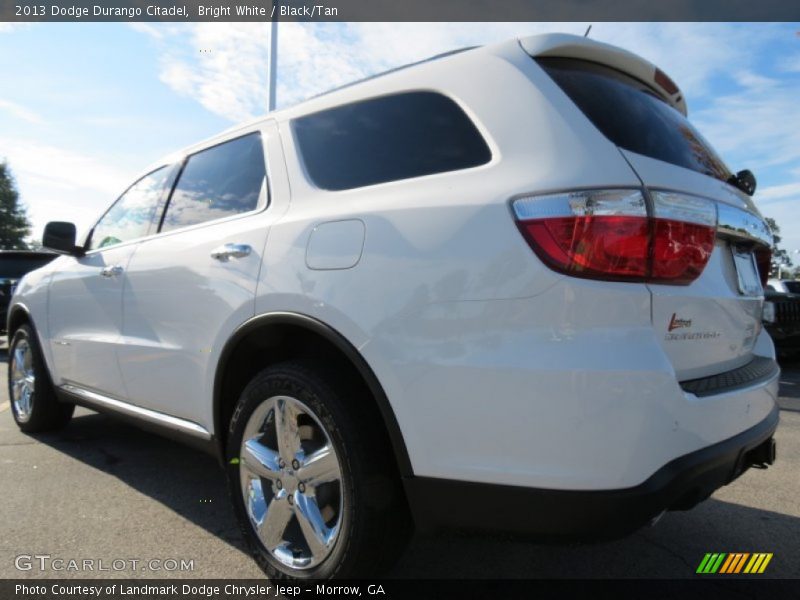 Bright White / Black/Tan 2013 Dodge Durango Citadel