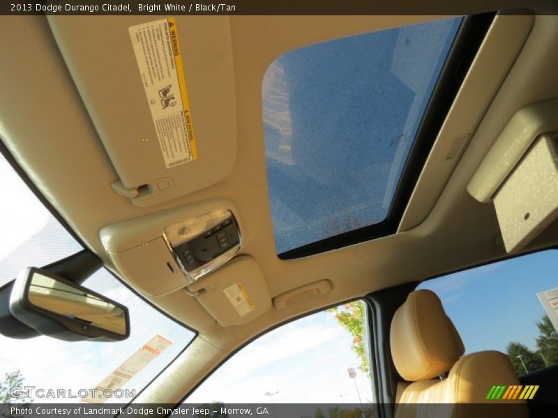 Bright White / Black/Tan 2013 Dodge Durango Citadel