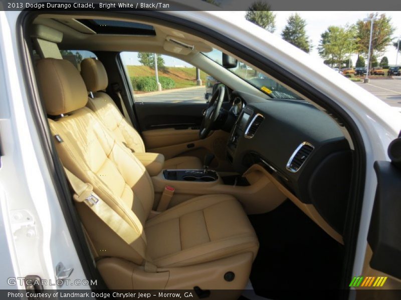 Bright White / Black/Tan 2013 Dodge Durango Citadel