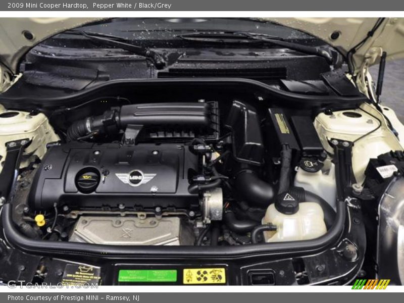 Pepper White / Black/Grey 2009 Mini Cooper Hardtop