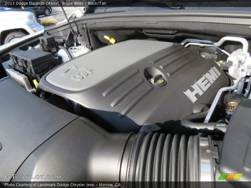 Bright White / Black/Tan 2013 Dodge Durango Citadel