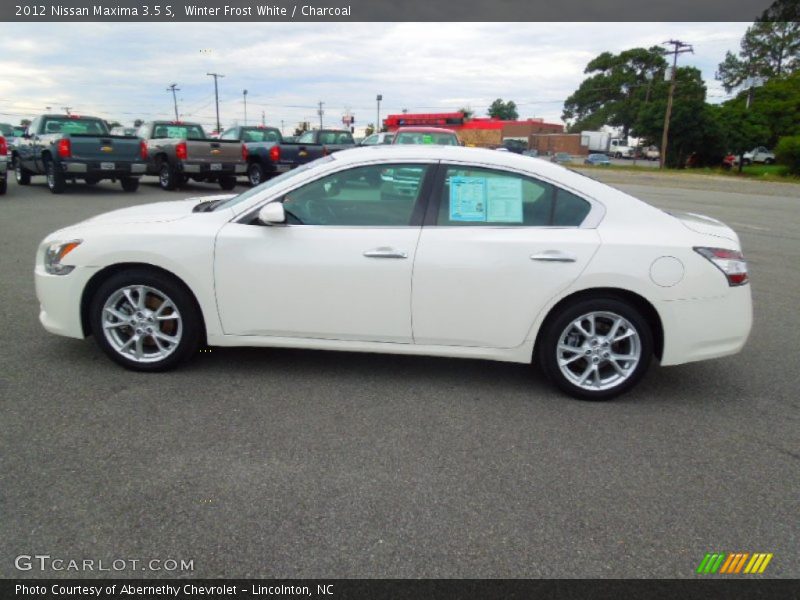 Winter Frost White / Charcoal 2012 Nissan Maxima 3.5 S