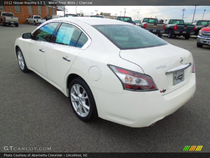 Winter Frost White / Charcoal 2012 Nissan Maxima 3.5 S