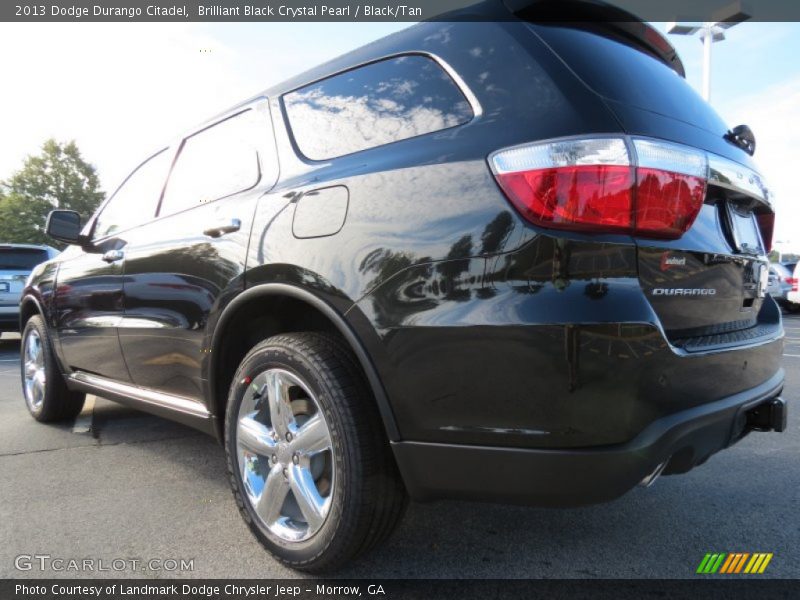 Brilliant Black Crystal Pearl / Black/Tan 2013 Dodge Durango Citadel