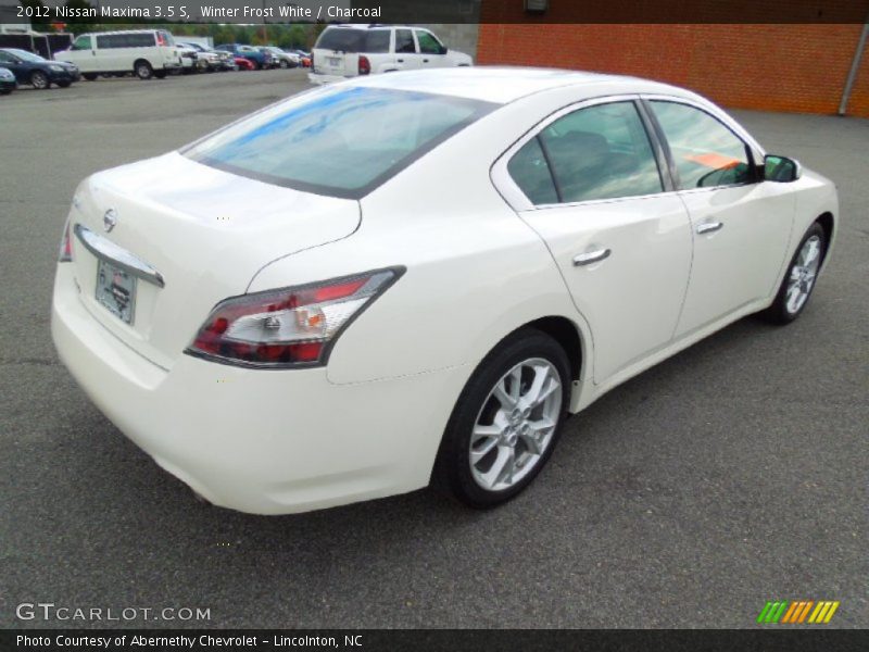Winter Frost White / Charcoal 2012 Nissan Maxima 3.5 S