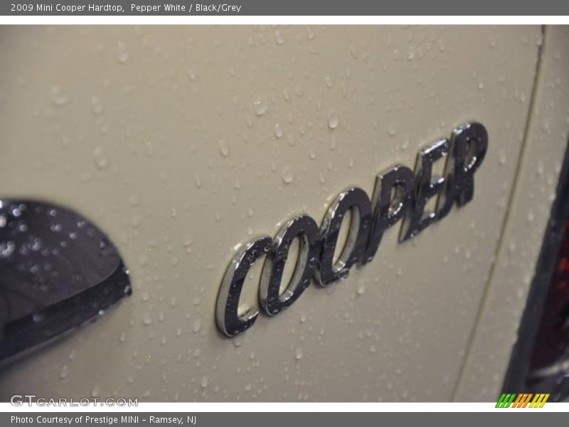 Pepper White / Black/Grey 2009 Mini Cooper Hardtop