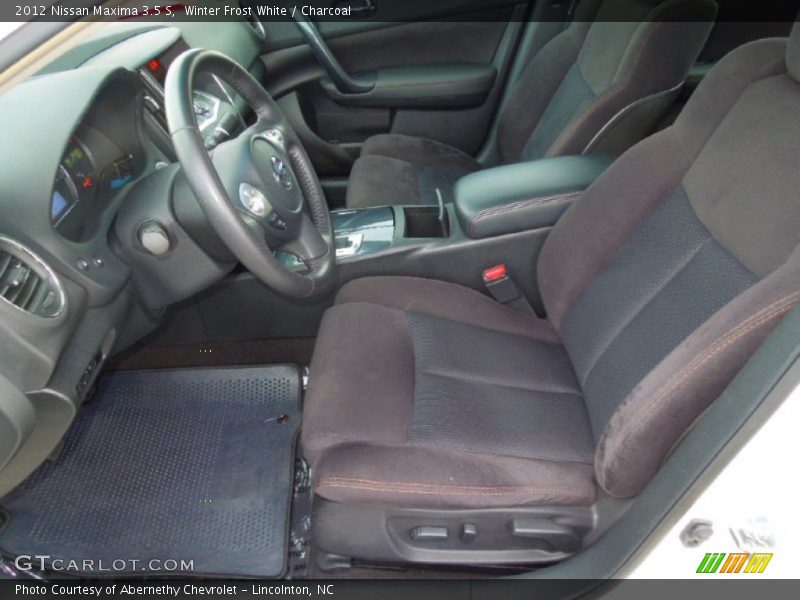 Winter Frost White / Charcoal 2012 Nissan Maxima 3.5 S