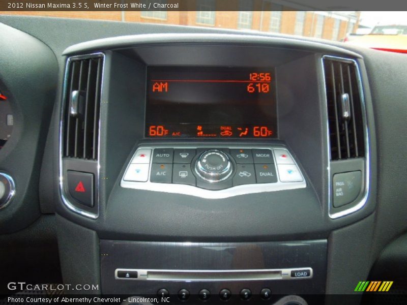 Winter Frost White / Charcoal 2012 Nissan Maxima 3.5 S