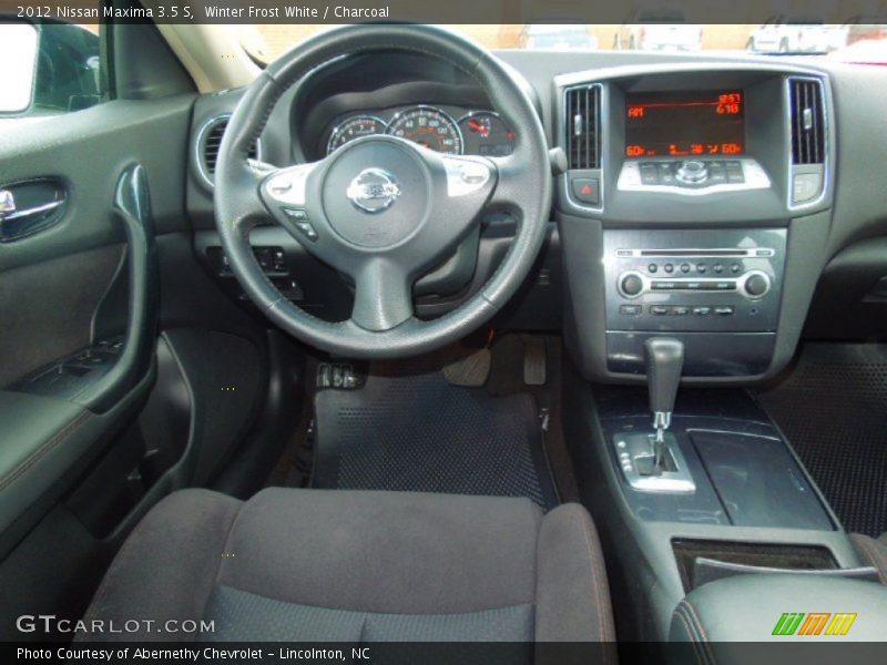 Winter Frost White / Charcoal 2012 Nissan Maxima 3.5 S