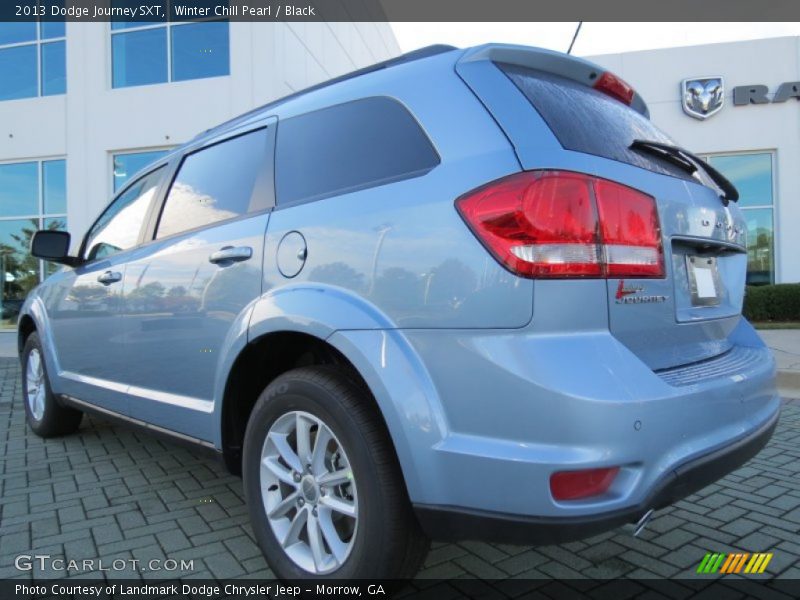 Winter Chill Pearl / Black 2013 Dodge Journey SXT