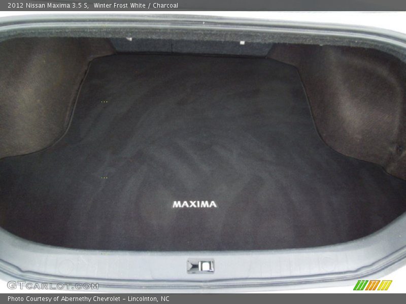 Winter Frost White / Charcoal 2012 Nissan Maxima 3.5 S