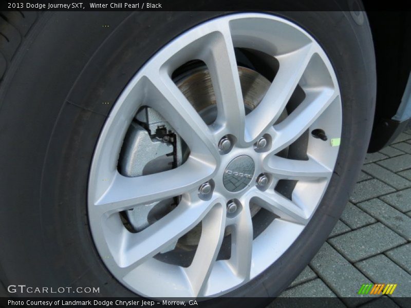 Winter Chill Pearl / Black 2013 Dodge Journey SXT