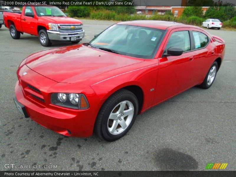 Inferno Red Crystal Pearl / Dark/Light Slate Gray 2008 Dodge Charger SE