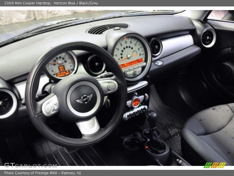 Horizon Blue / Black/Grey 2009 Mini Cooper Hardtop